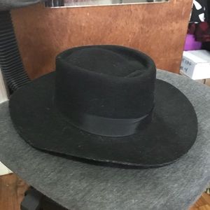 Vintage Wide Brim Wool Hat